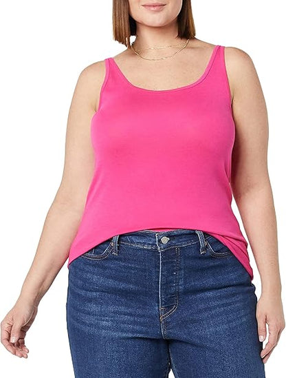 Joanne - Essentials Women's Slim-Fit Thin-Strap Tank Top, Pack of 2