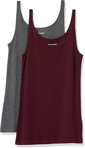 Joanne - Essentials Women's Slim-Fit Thin-Strap Tank Top, Pack of 2