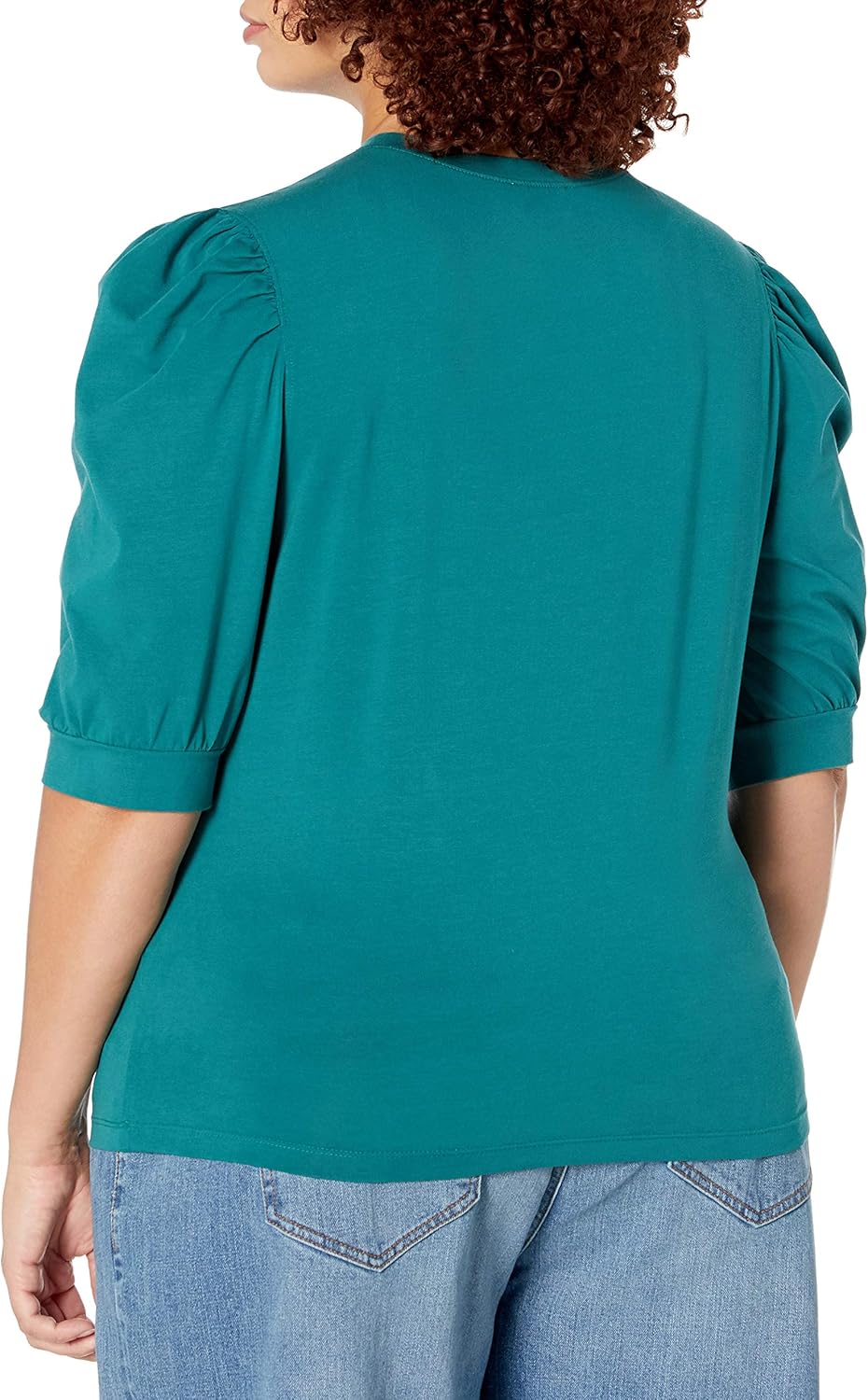 Chloe- Chic Puff-Sleeve Jersey T-Shirt for Women by The Drop