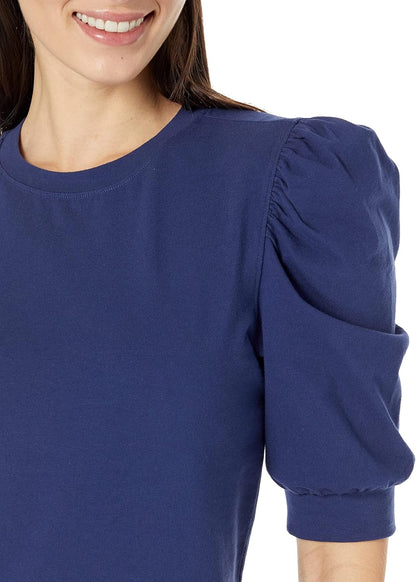 Chloe- Chic Puff-Sleeve Jersey T-Shirt for Women by The Drop