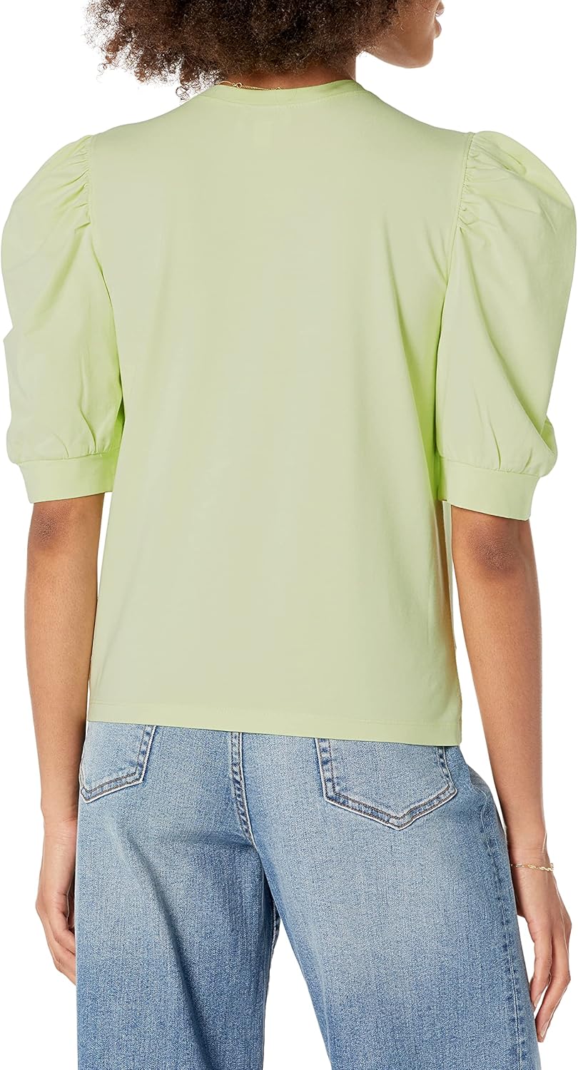 Chloe- Chic Puff-Sleeve Jersey T-Shirt for Women by The Drop