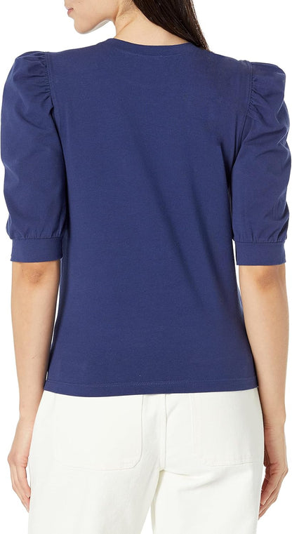 Chloe- Chic Puff-Sleeve Jersey T-Shirt for Women by The Drop