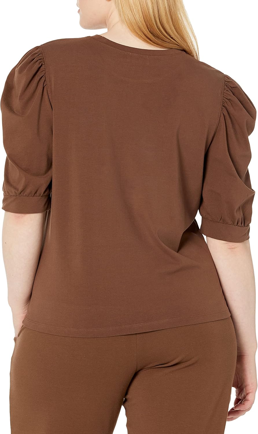 Chloe- Chic Puff-Sleeve Jersey T-Shirt for Women by The Drop