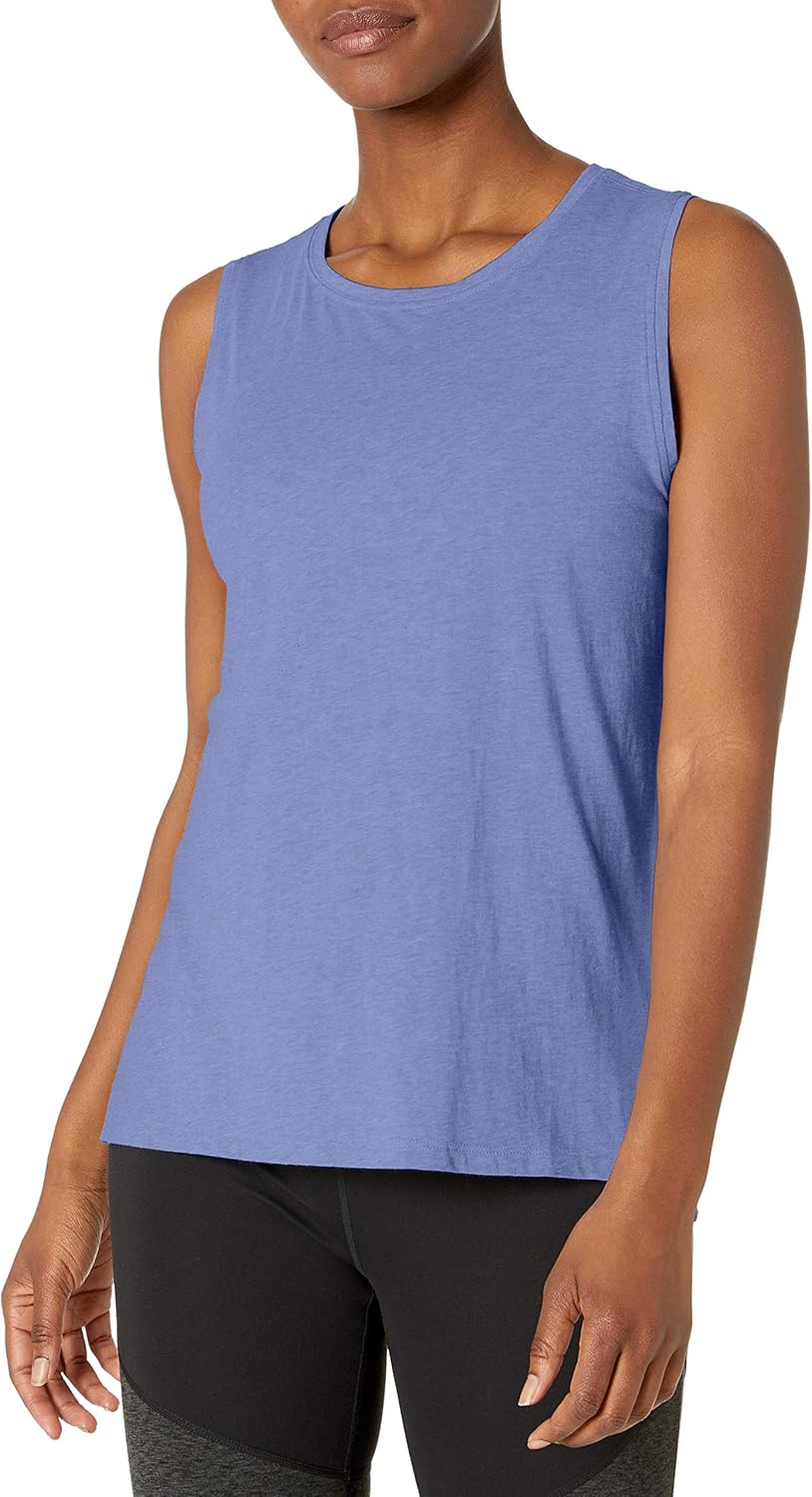 Catherine - Essentials Women's Soft Cotton Standard-Fit Yoga  Sleeveless Tank