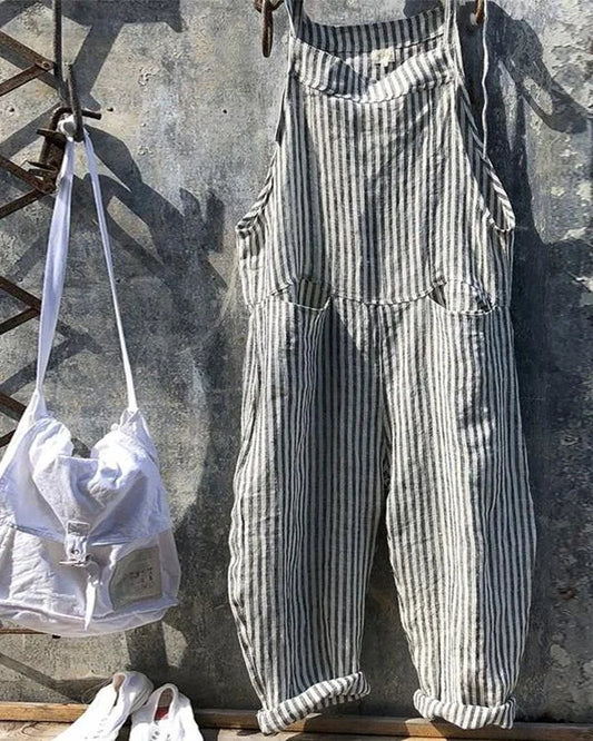 Gina – Stylish striped jumpsuit pants