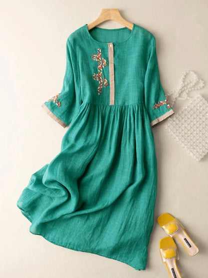 Sadie - Embroidered Ethnic Style Dress