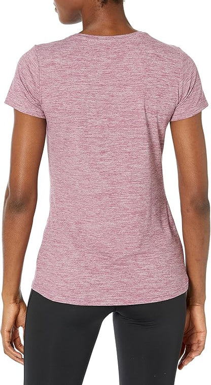 Deborah - Essentials Women's Tech Stretch Short-Sleeved Crew Neck T-Shirt (Available in Plus Size), Multipacks