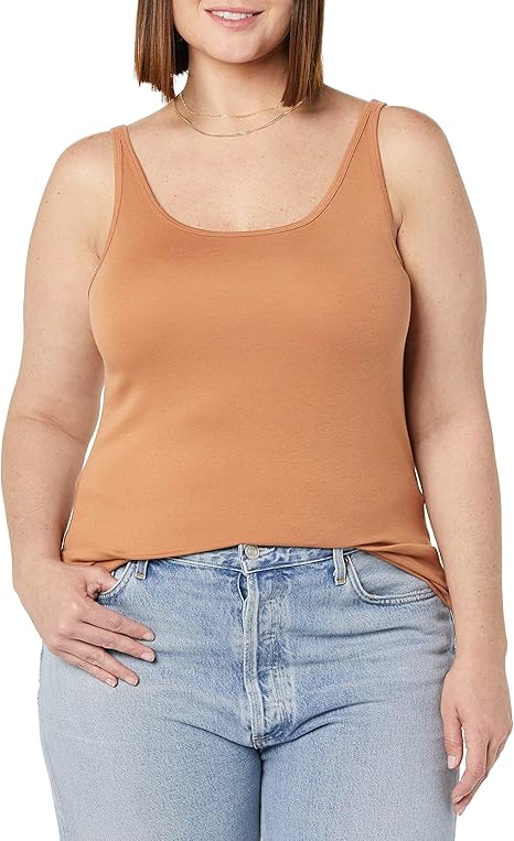 Joanne - Essentials Women's Slim-Fit Thin-Strap Tank Top, Pack of 2