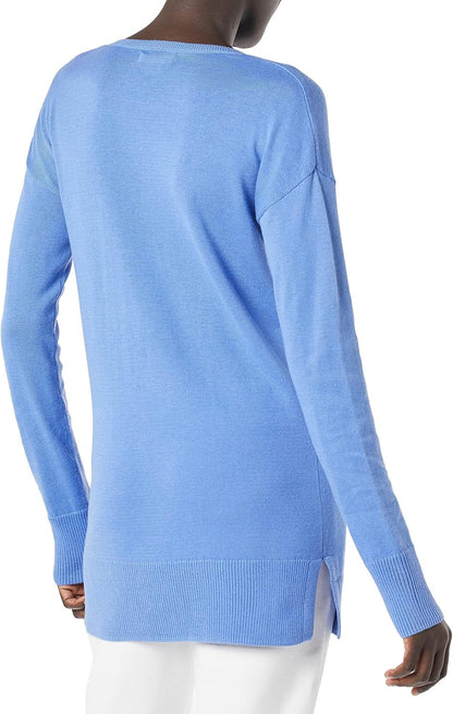 Susan - Essentials Women's Cozy Long-Sleeved V-Neck Tunic Sweater (Plus Size Available)