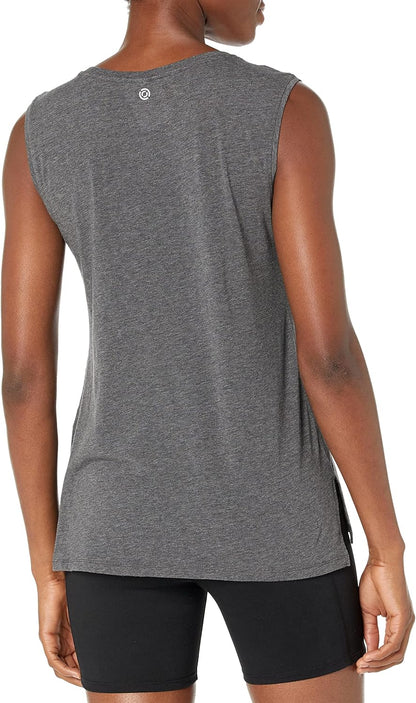 Catherine - Essentials Women's Soft Cotton Standard-Fit Yoga  Sleeveless Tank