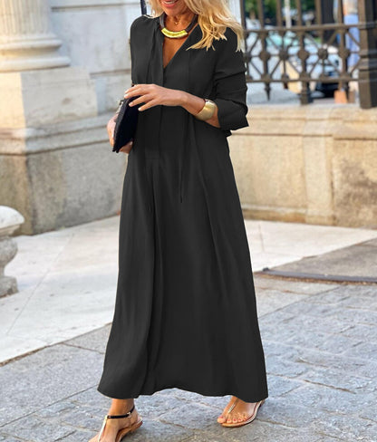 Chic Solid Maxi Dress for Women