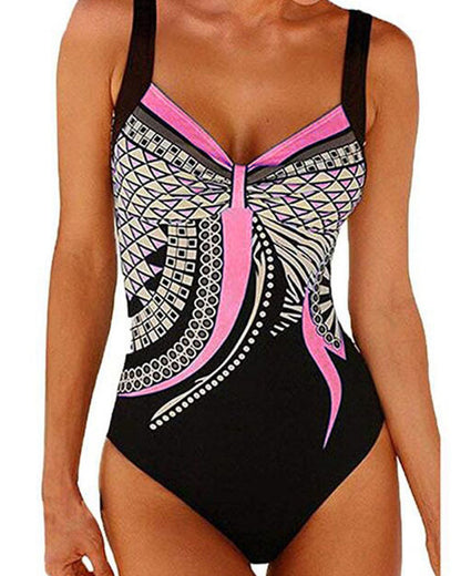 Lakeisha - Unique One-Piece Swimsuit with Pattern