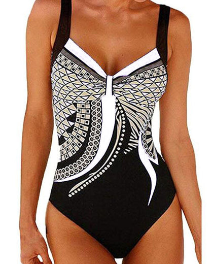 Lakeisha - Unique One-Piece Swimsuit with Pattern