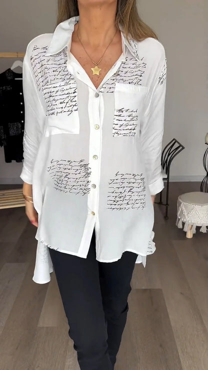 Lexi – Trendy letter print shirt