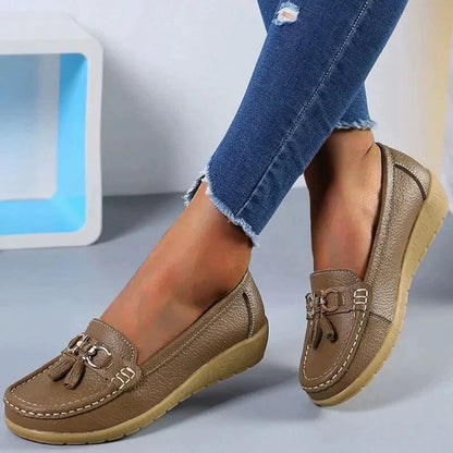 Hannah™ - Elegant Women's Orthopedic Leather Loafers