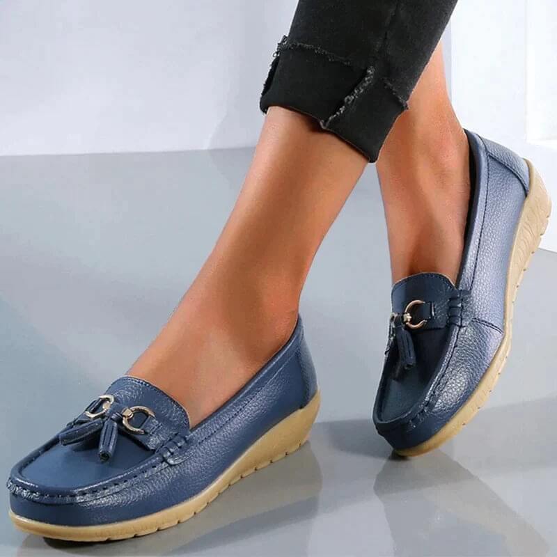 Hannah™ - Elegant Women's Orthopedic Leather Loafers