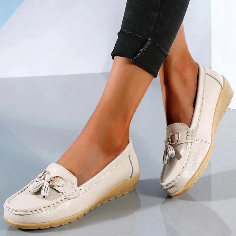 Hannah™ - Elegant Women's Orthopedic Leather Loafers