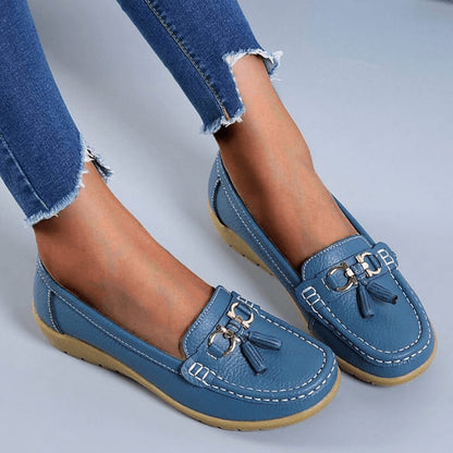 Hannah™ - Elegant Women's Orthopedic Leather Loafers