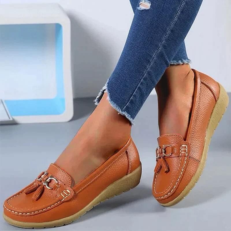 Hannah™ - Elegant Women's Orthopedic Leather Loafers