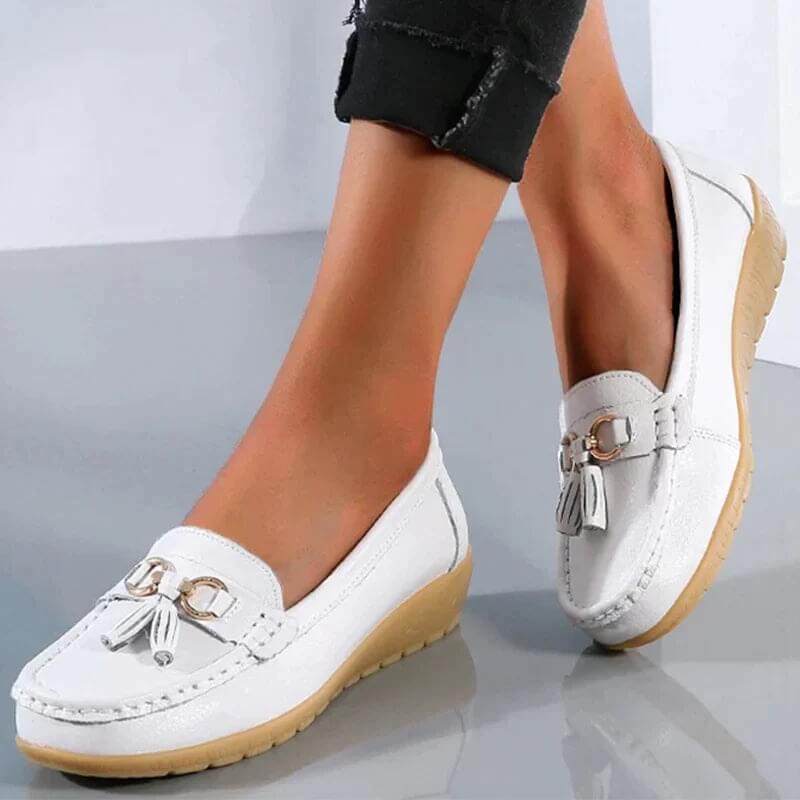 Hannah™ - Elegant Women's Orthopedic Leather Loafers