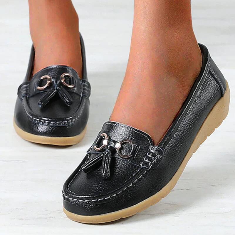 Hannah™ - Elegant Women's Orthopedic Leather Loafers