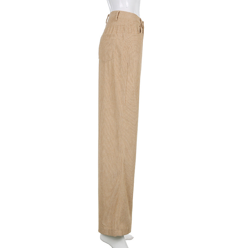 Corduroy Trousers – Wide-Leg Shape & Soft Fabric Feel