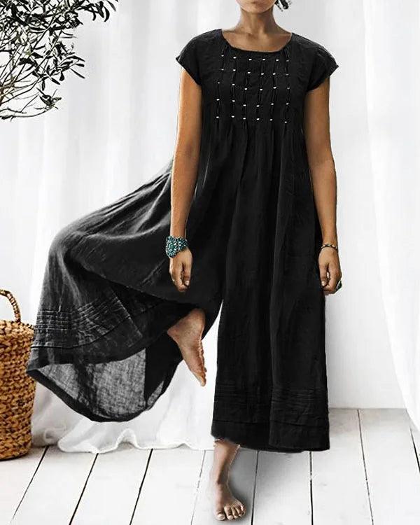 Lightweight linen jumpsuit in various colours