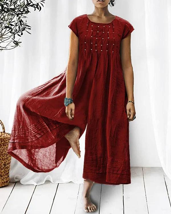Lightweight linen jumpsuit in various colours