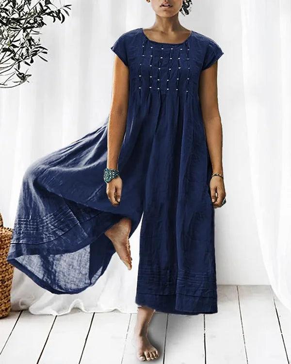 Lightweight linen jumpsuit in various colours