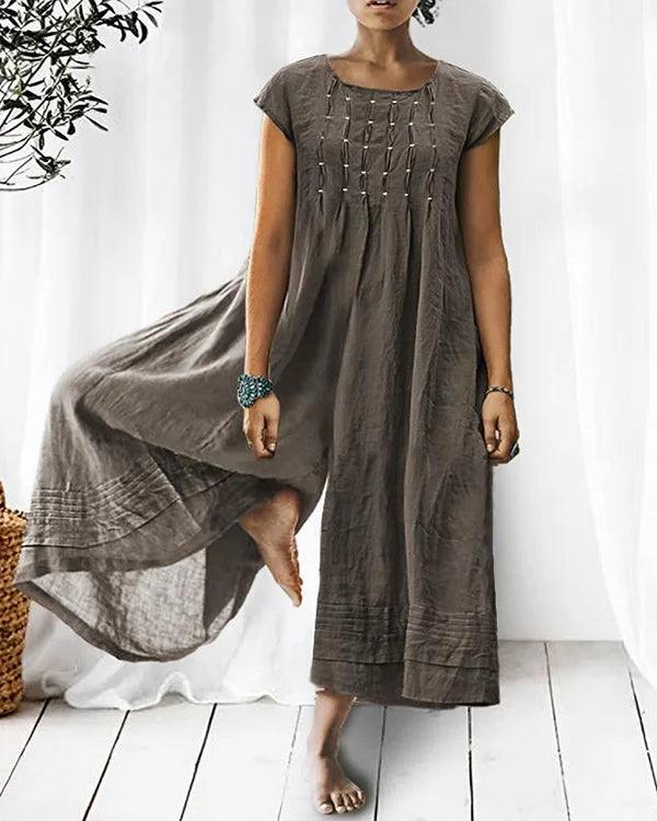 Lightweight linen jumpsuit in various colours