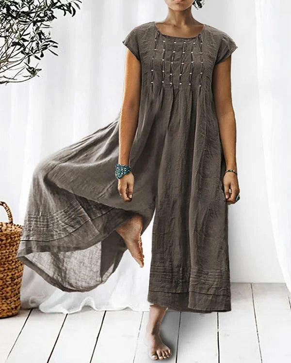 Lightweight linen jumpsuit in various colours