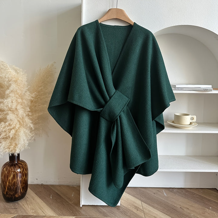 Shawl Coat – Woven Design & Windproof Warmth