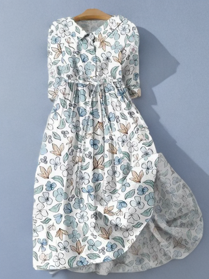 Misty - Casual Floral Print Dress for Effortless Charm and Comfort