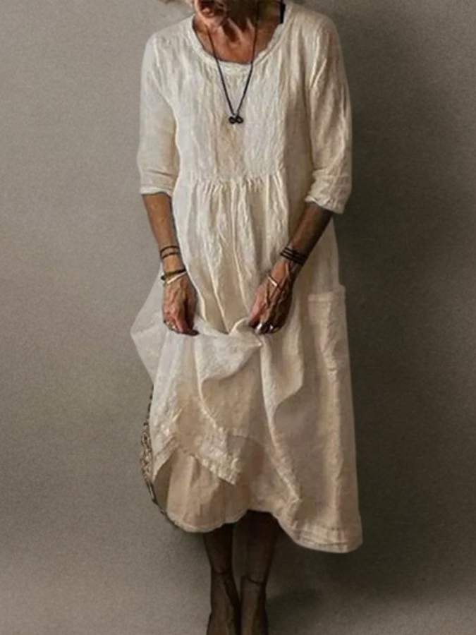 Florence - Casual Round Dress