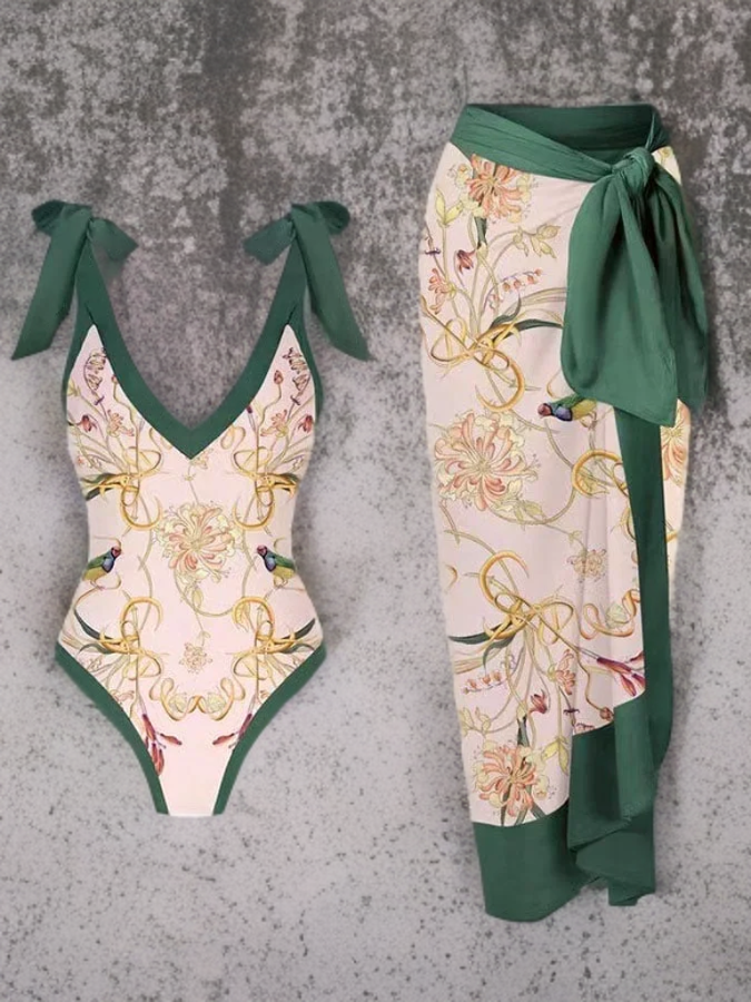 Ane - Printed One-Piece Resort-Style Swimsuit