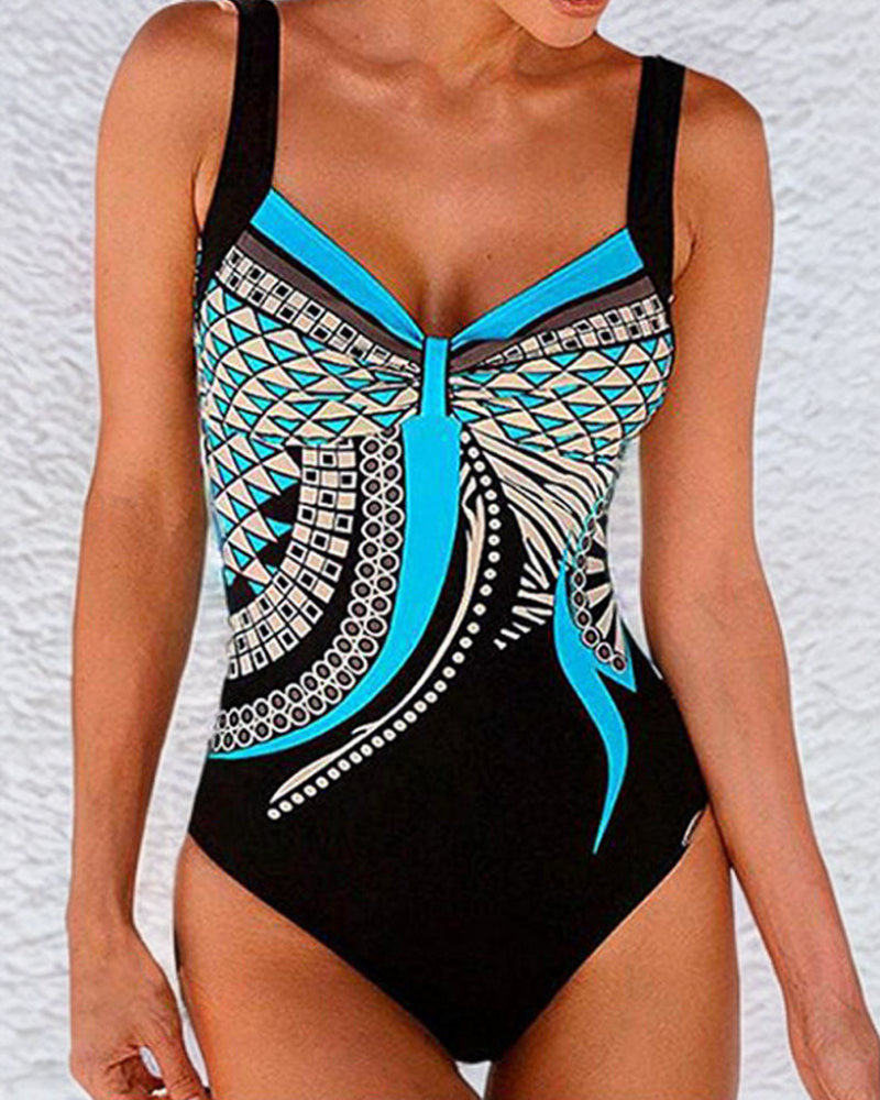 Lakeisha - Unique One-Piece Swimsuit with Pattern