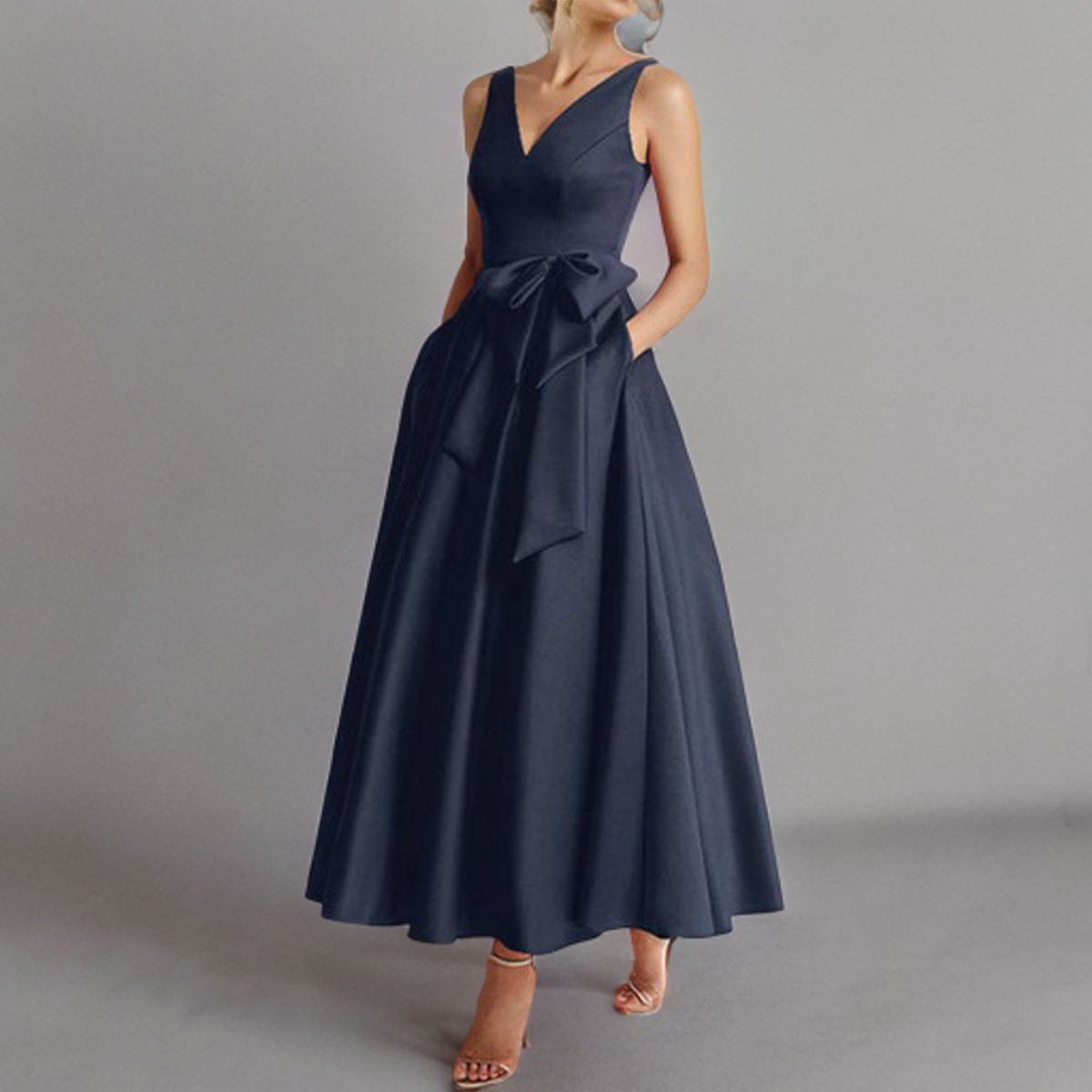 Romille | Vintage Sleeveless Long Dress