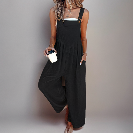 Cassiane - Sleeveless Straight-Leg Jumpsuit