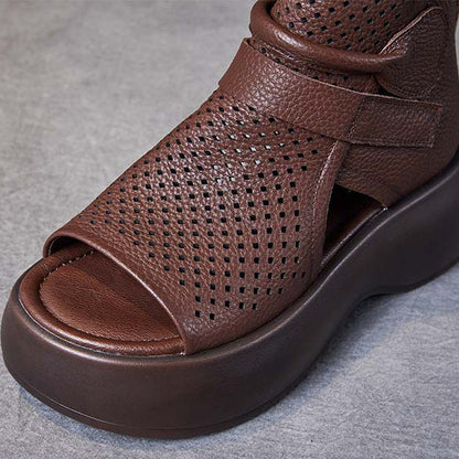 EleganceStep™ - Classic Leather Supportive Sandals