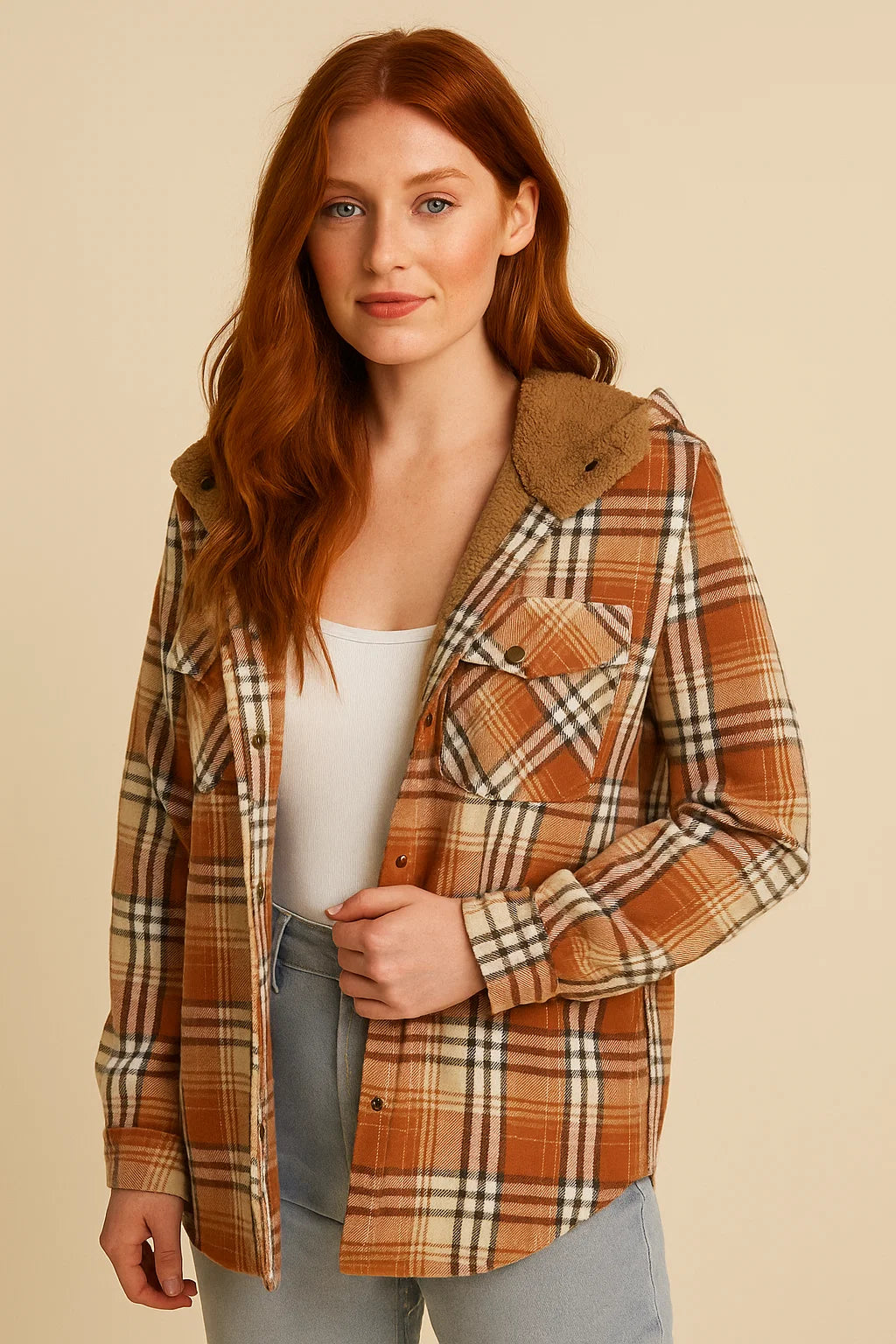 Wool-Blend Coat – Hooded Design & Thick Warm Lining