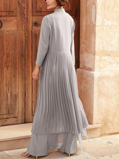 Chiffon Wide Loose Two-Piece Suit for Women