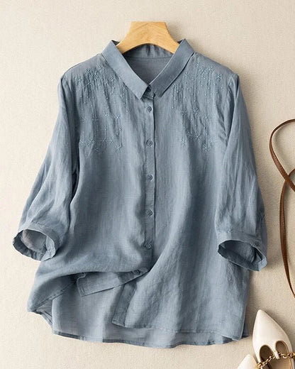 Retro – Stylish cotton-linen shirt