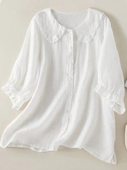 Alice Ruffle Peter Pan Collar Shirt: Legendary Comfort and Style