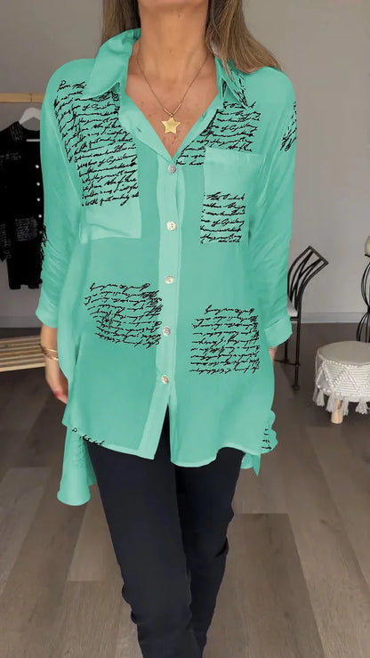 Lexi – Trendy letter print shirt