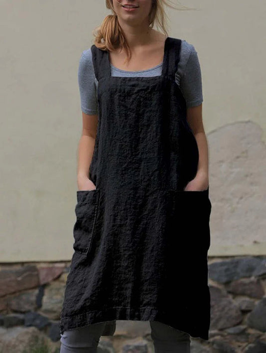 Simple Pocketed Tank Dress