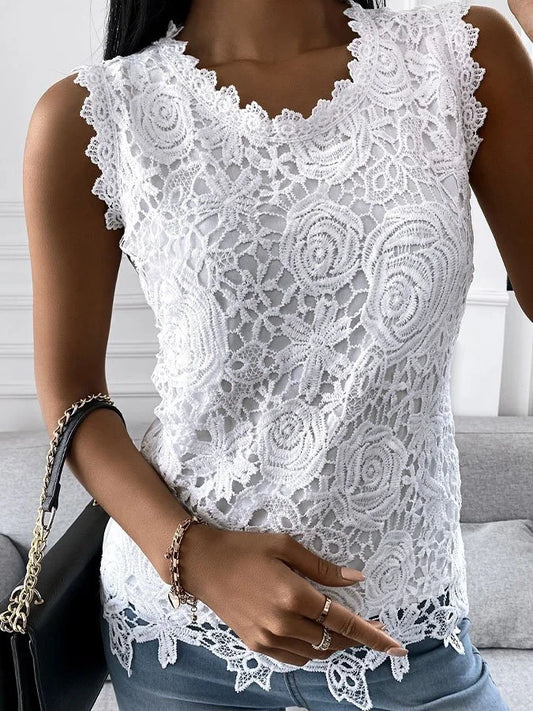 Chic Lace Vest - Stylish Layering Essential