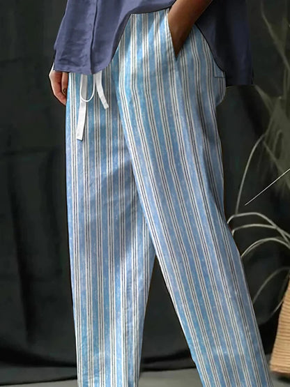 Regina Comfort - Striped Leisure Trousers