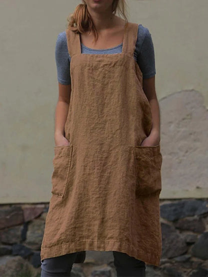 Simple Pocketed Tank Dress