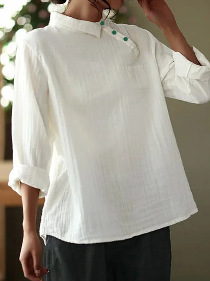 Diana – Soft double layer cotton shirt