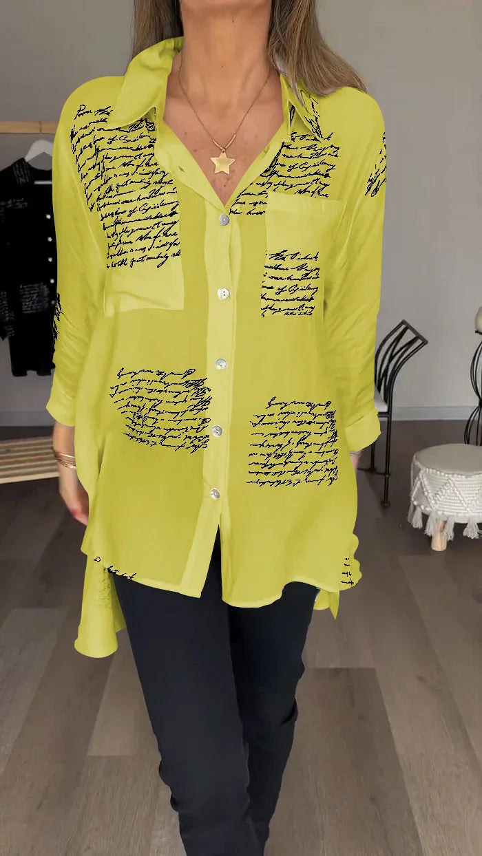 Lexi – Trendy letter print shirt